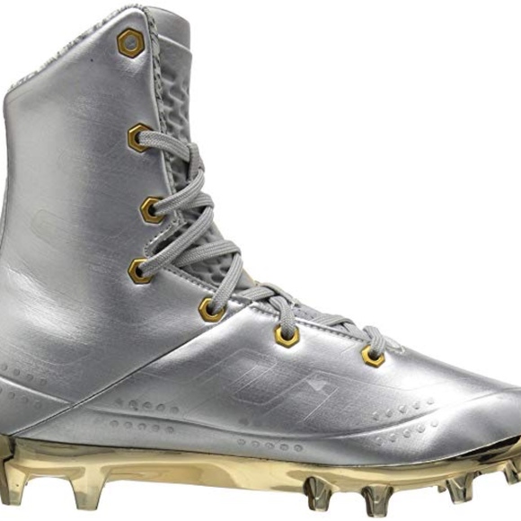 mens size 10 Under Armour Highlight Football/lacrosse Cleats 3000338-100 - Picture 2 of 3